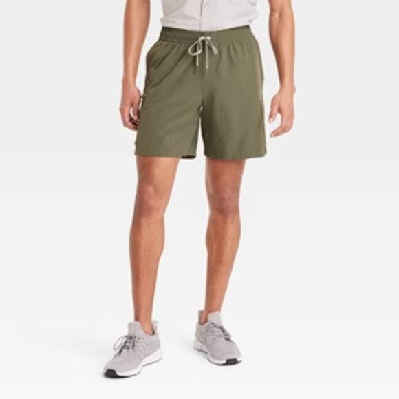 All In Motion Army Green Pull-On Activewear Shorts Men's Size Large - Picture 1 of 10